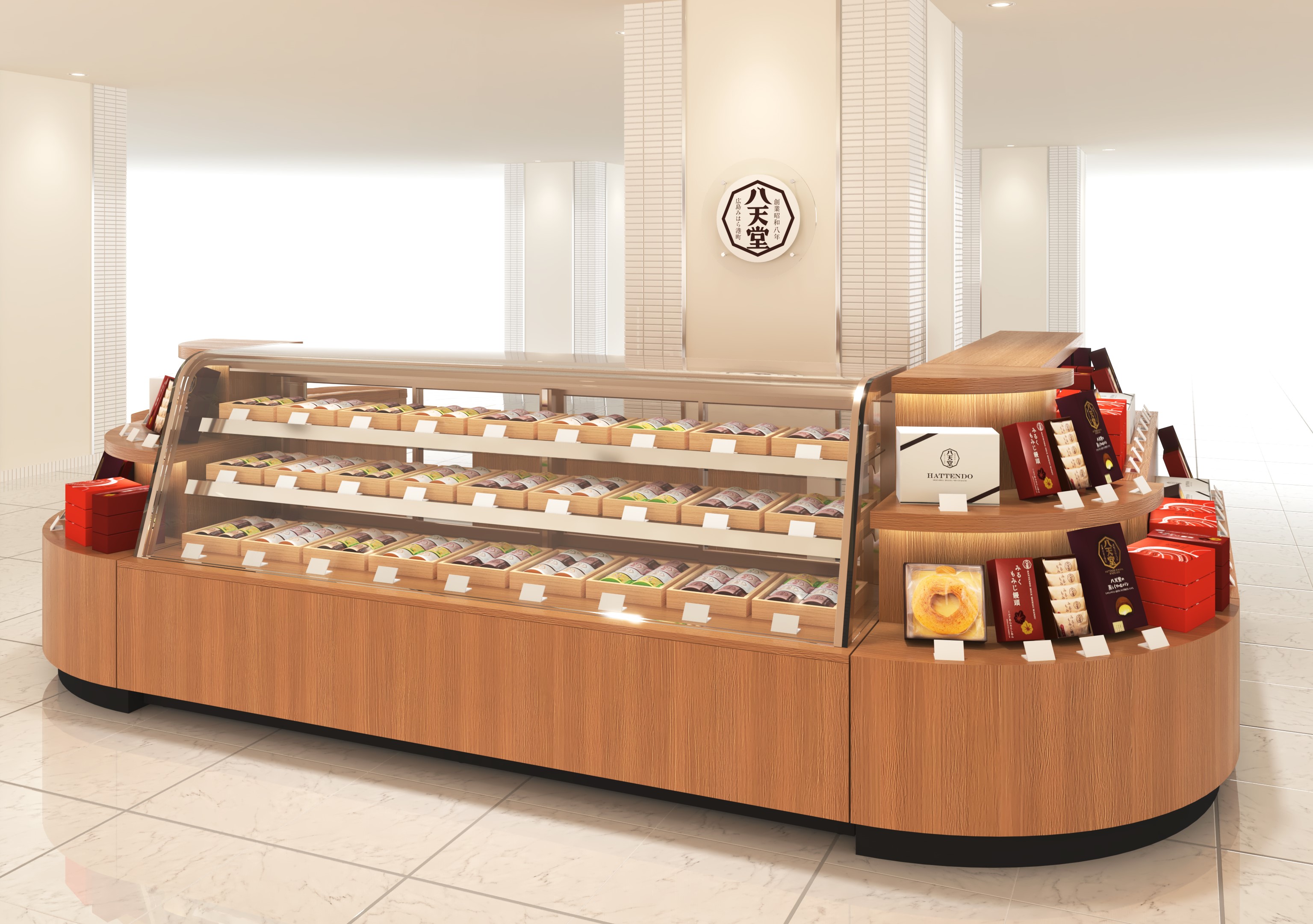 八天堂80周年記念 パンで作ったフォトフレーム 八天堂-そごう広島-パース